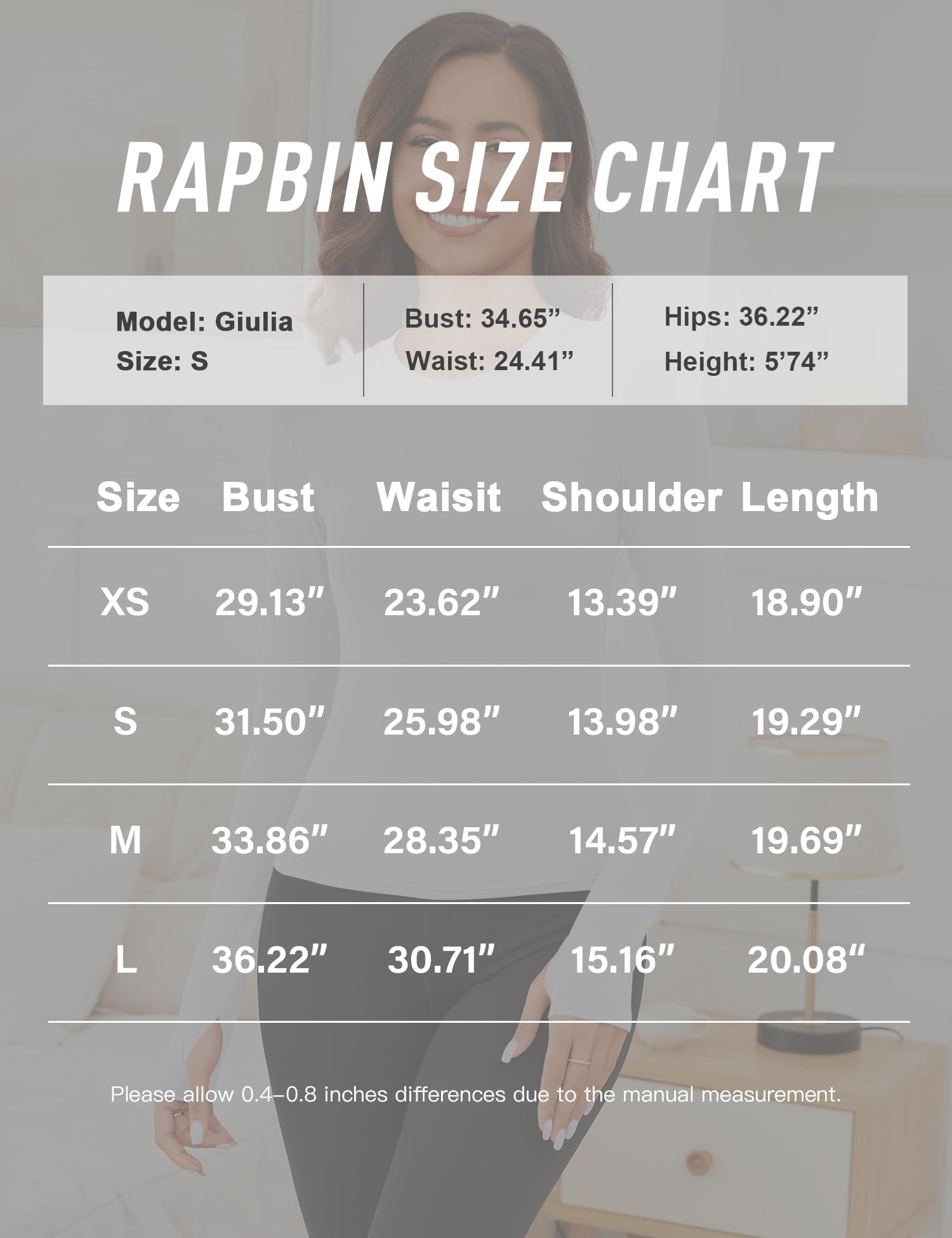 Rapbin Thermal Shirts for Women Long Sleeve Tops Ladies Fleece Undershirt for Winter Cold Weather with Thumb Holes XS-L