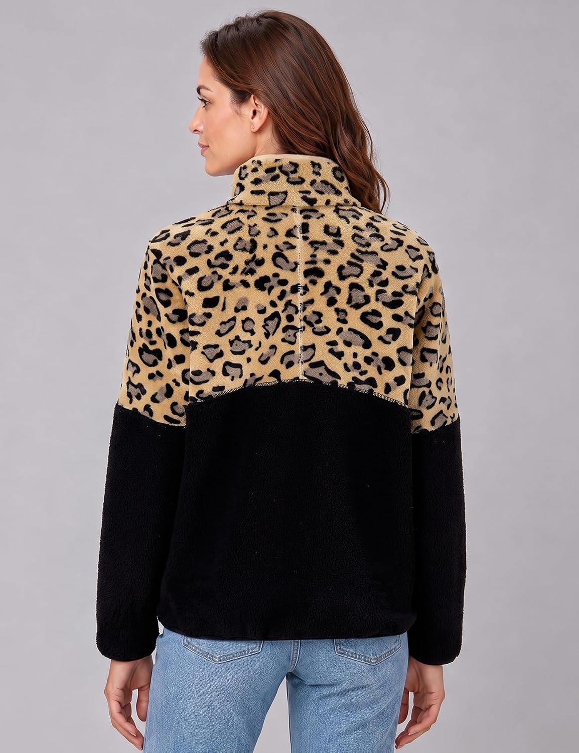 Rapbin Fleece Jacket Women Quarter Zip Pullover Sweatshirt 2026 Fall Winter